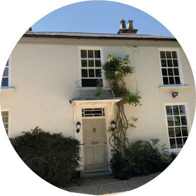 House with Windows Rounded Image